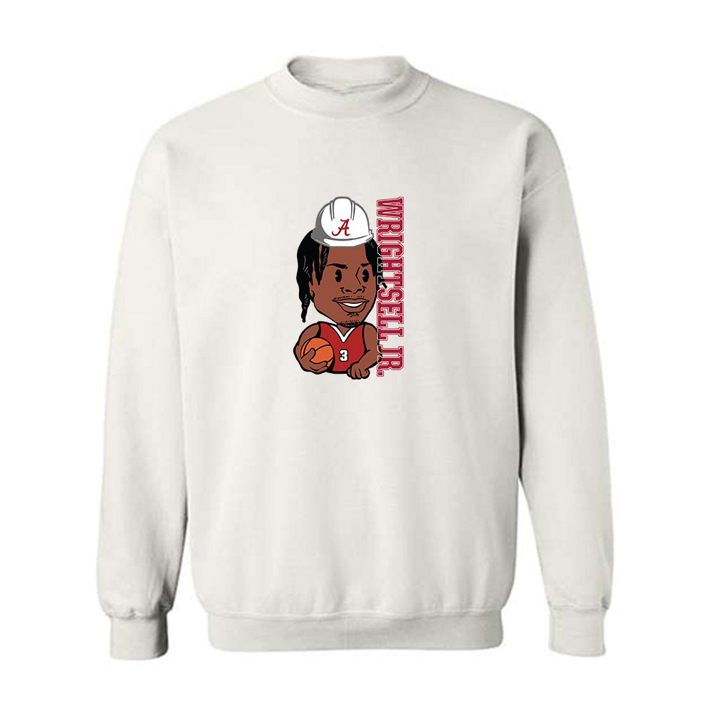 Alabama - NCAA Men's Basketball : Latrell Wrightsell Jr - Crewneck Sweatshirt-0