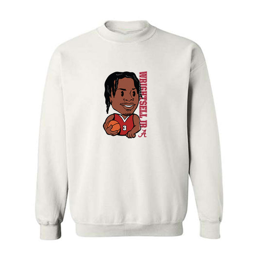 Alabama - NCAA Men's Basketball : Latrell Wrightsell Jr - Individual Caricature Crewneck Sweatshirt-0