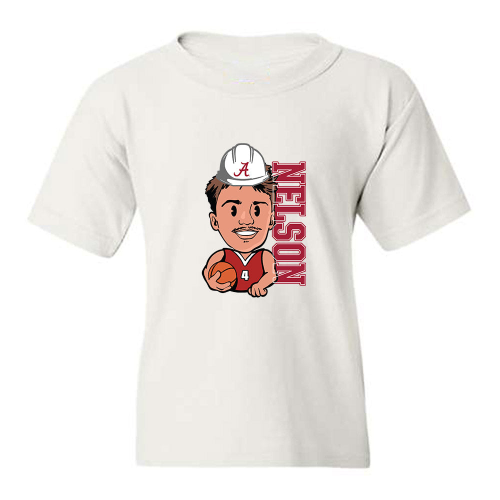 Alabama - NCAA Men's Basketball : Grant Nelson - Youth T-Shirt-0