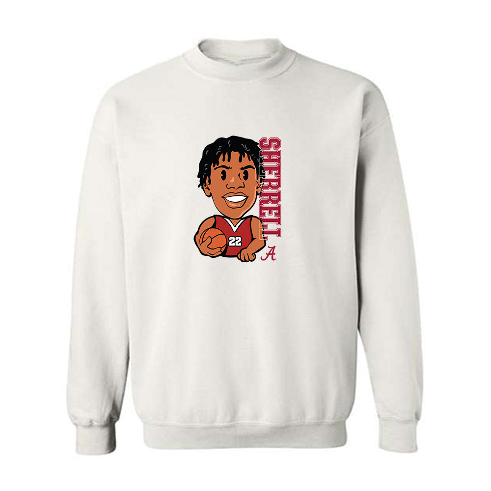 Alabama - NCAA Men's Basketball : Aiden Sherrell - Individual Caricature Crewneck Sweatshirt-0