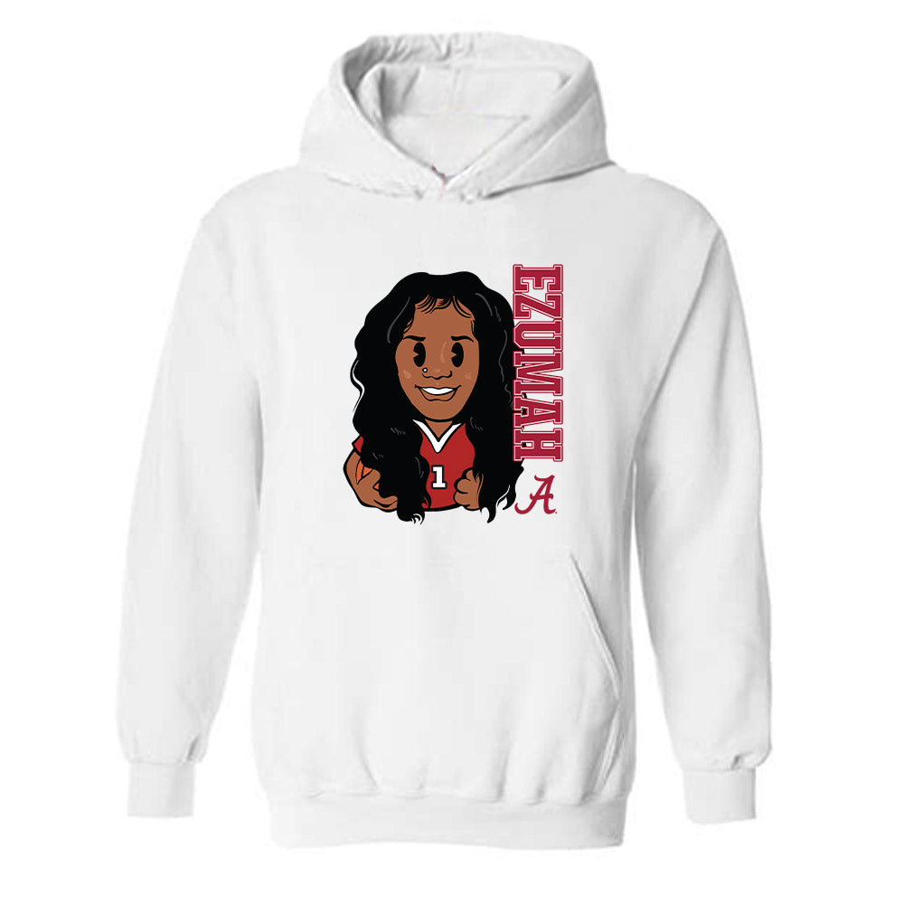 Alabama - NCAA Women's Basketball : Christabel Ezumah - Individual Caricature Hooded Sweatshirt-0