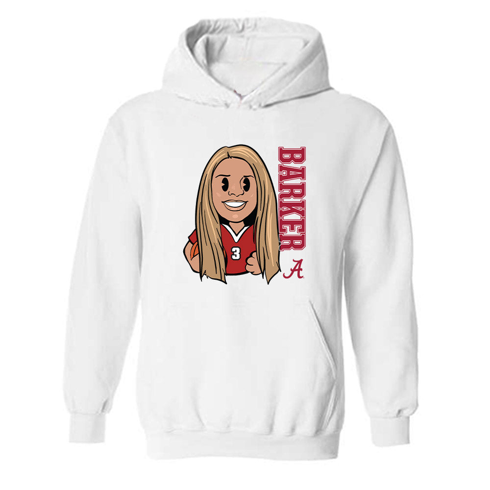 Alabama - NCAA Women's Basketball : Sarah Ashlee Barker - Individual Caricature Hooded Sweatshirt-0