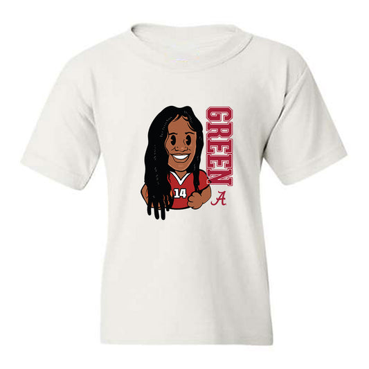 Alabama - NCAA Women's Basketball : Zaay Green - Youth T-Shirt-0