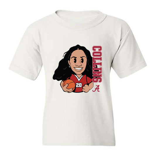 Alabama - NCAA Women's Basketball : Diana Collins - Youth T-Shirt-0