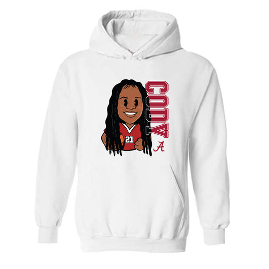 Alabama - NCAA Women's Basketball : Essence Cody - Individual Caricature Hooded Sweatshirt-0