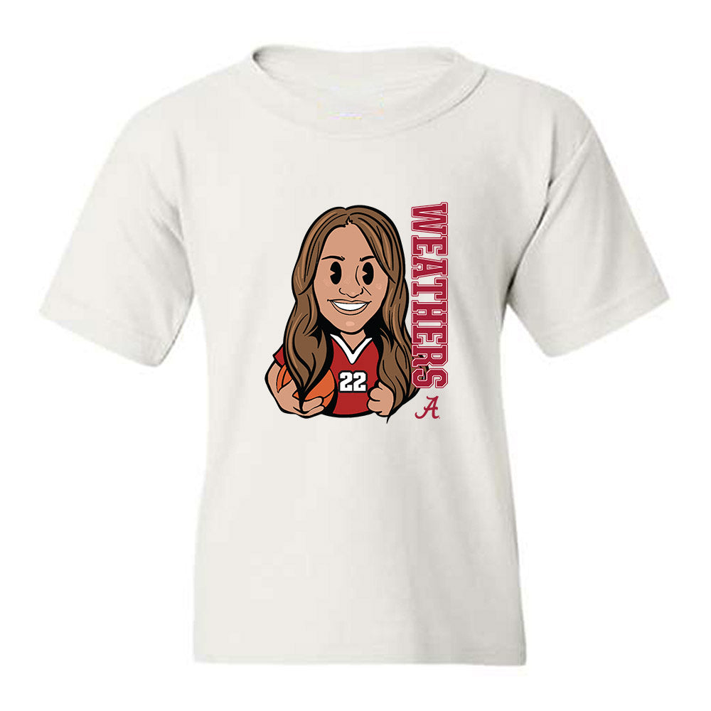 Alabama - NCAA Women's Basketball : Karly Weathers - Youth T-Shirt-0