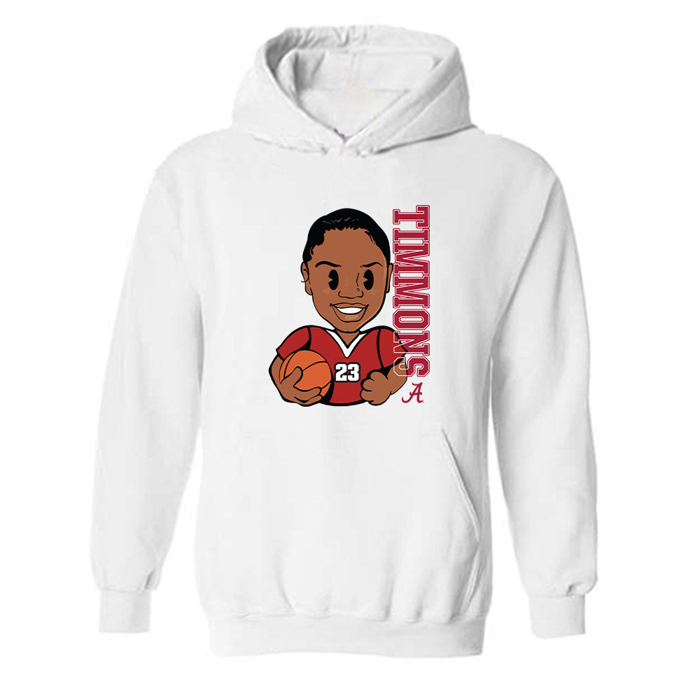 Alabama - NCAA Women's Basketball : Jessica Timmons - Individual Caricature Hooded Sweatshirt-0