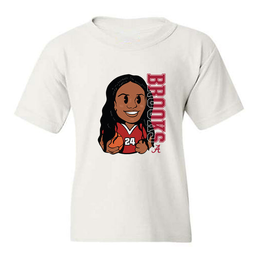 Alabama - NCAA Women's Basketball : Leah Brooks - Youth T-Shirt-0