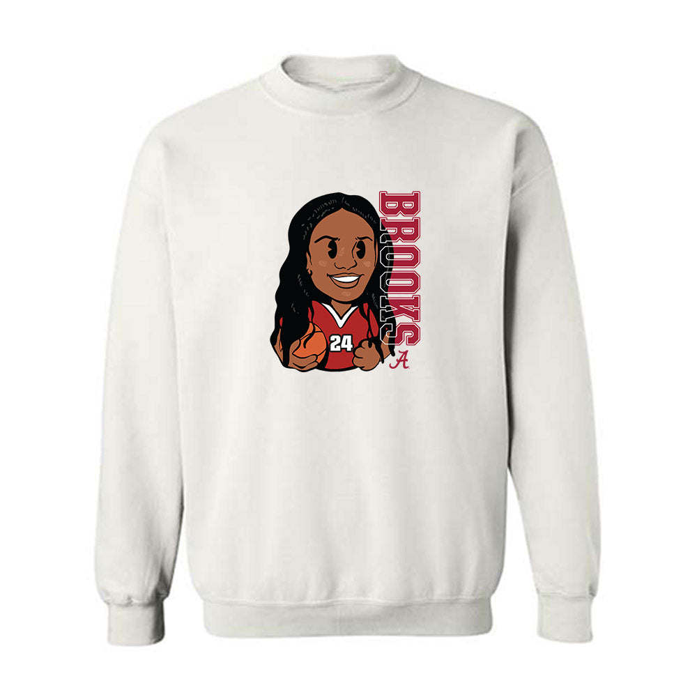 Alabama - NCAA Women's Basketball : Leah Brooks - Crewneck Sweatshirt-0