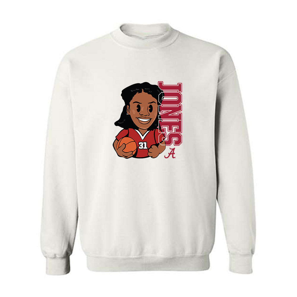 Alabama - NCAA Women's Basketball : Naomi Jones - Crewneck Sweatshirt-0