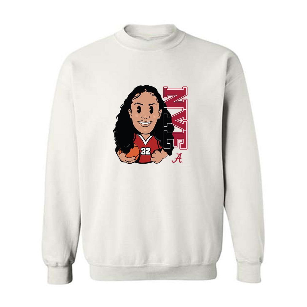 Alabama - NCAA Women's Basketball : Aaliyah Nye - Crewneck Sweatshirt-0