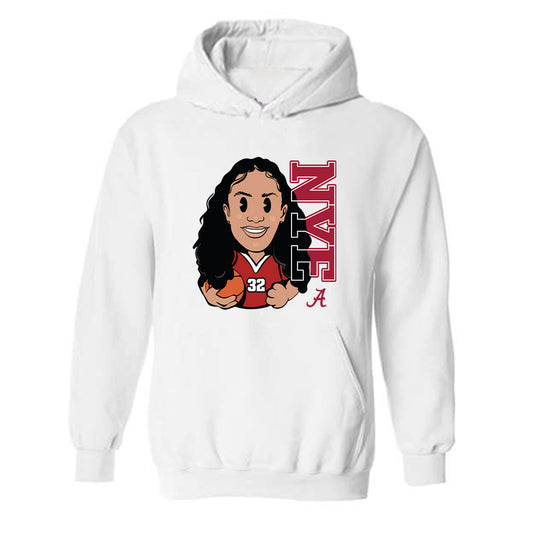 Alabama - NCAA Women's Basketball : Aaliyah Nye - Individual Caricature Hooded Sweatshirt-0