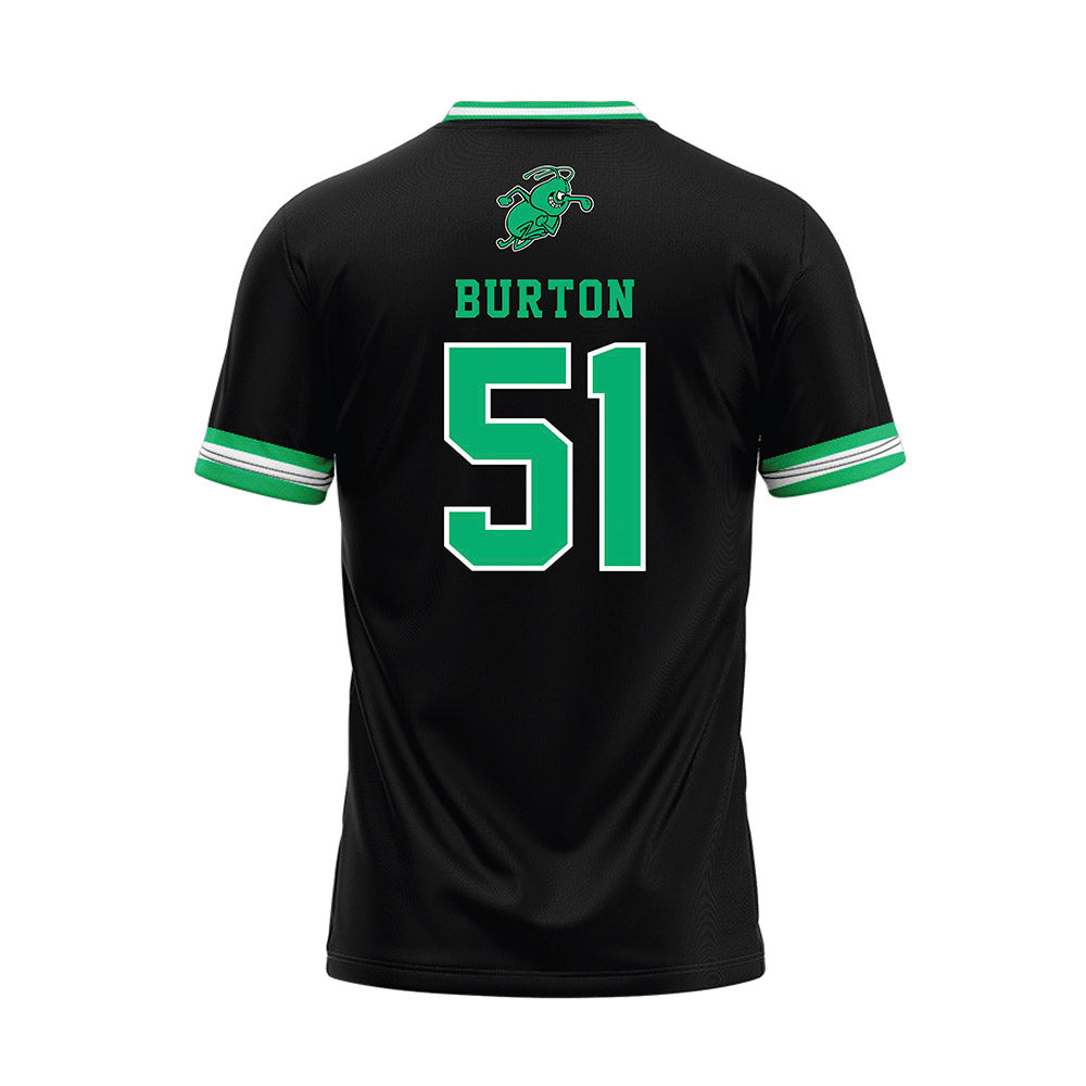 UAM - NCAA Baseball : Drew Burton - Black Baseball Jersey-1