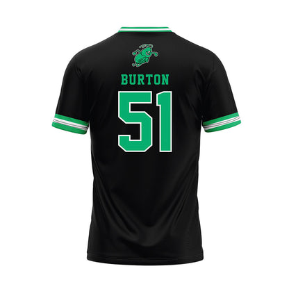 UAM - NCAA Baseball : Drew Burton - Black Baseball Jersey-1