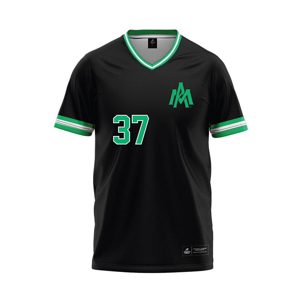 UAM - NCAA Baseball : Bryce Louis - Black Baseball Jersey-0