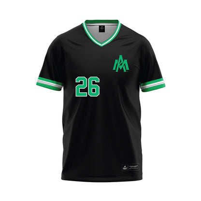 UAM - NCAA Baseball : Nathan McManus - Black Baseball Jersey-0