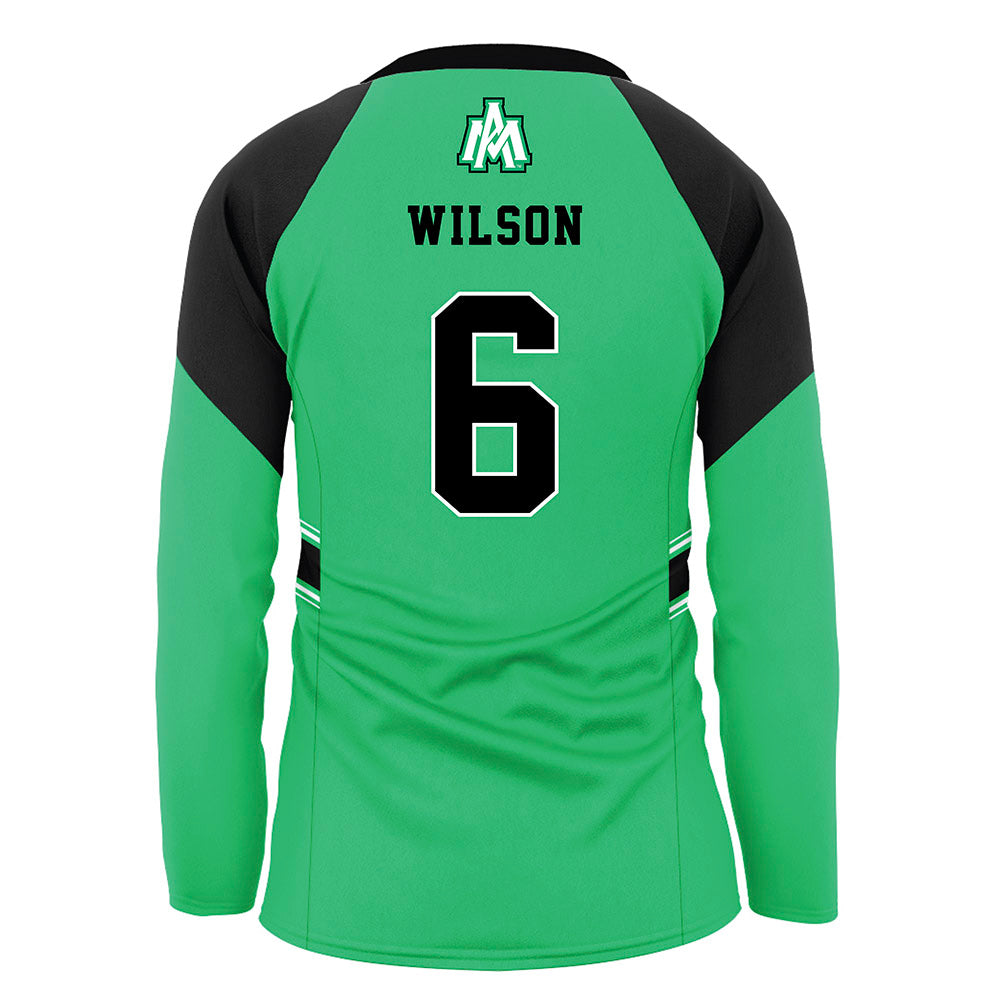 UAM - NCAA Women's Volleyball : Taylor Wilson - Green Volleyball Jersey-1