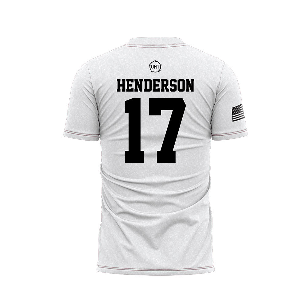 Alabama - NCAA Women's Soccer : Kate Henderson - Operation Hat Trick Soccer Jersey-1