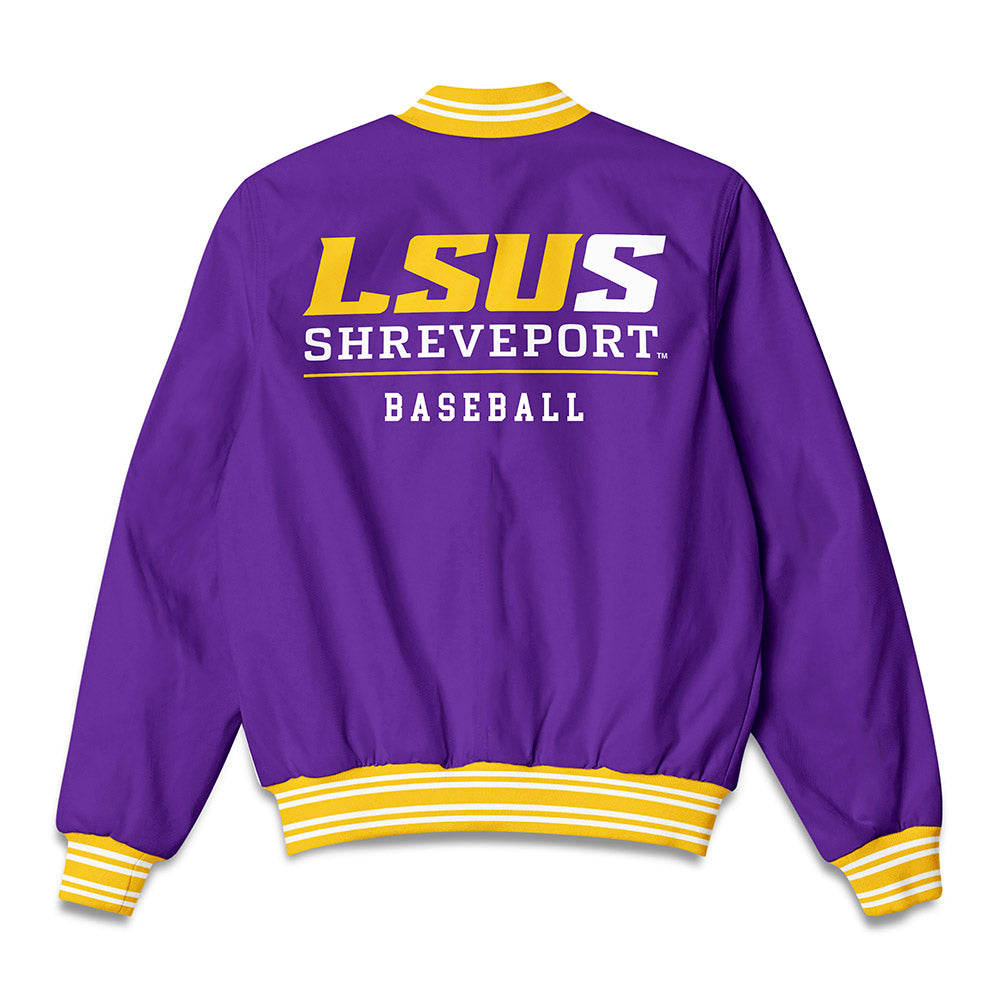 LSUS - NCAA Baseball : Austin Gomm - Bomber Jacket-1