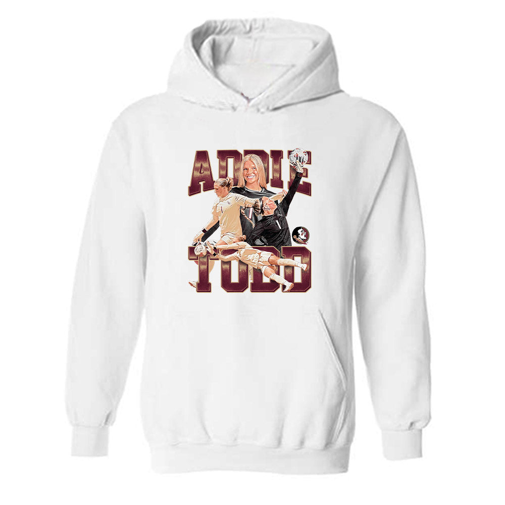 FSU - NCAA Women's Soccer : Adelyn Todd - Rising Spear Player Collage Hooded Sweatshirt-0