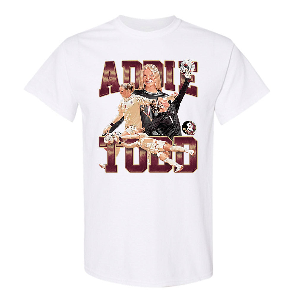 FSU - NCAA Women's Soccer : Adelyn Todd - Rising Spear Player Collage T-Shirt-0