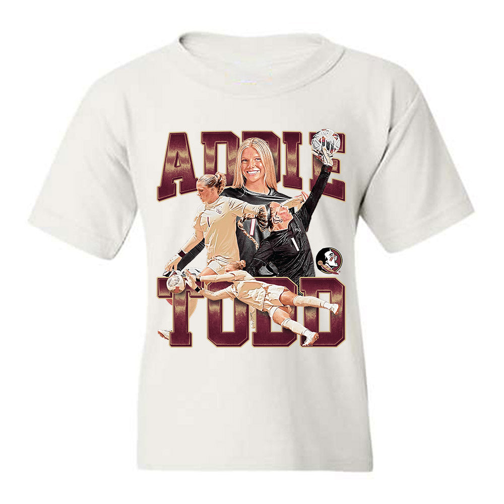 FSU - NCAA Women's Soccer : Adelyn Todd - Rising Spear Player Collage Youth T-Shirt-0