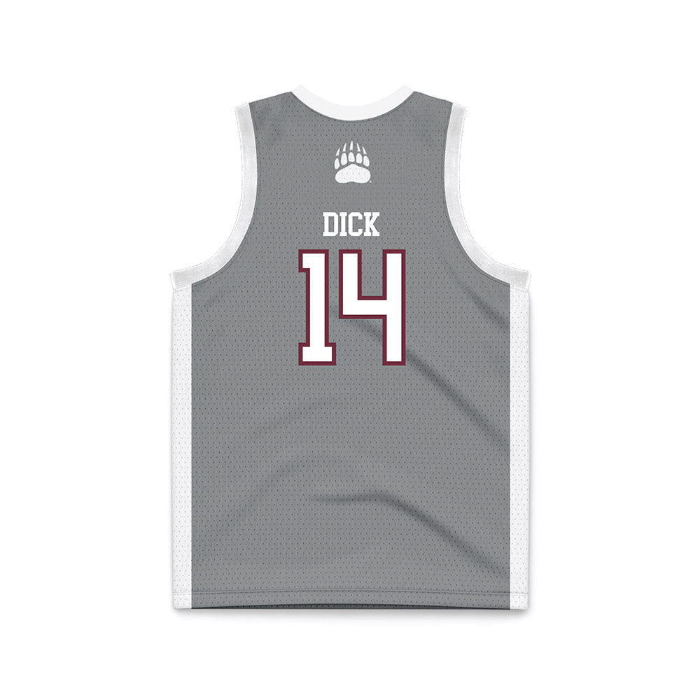 Montana - NCAA Women's Basketball : Lauren Dick - Grey Basketball Jersey-1