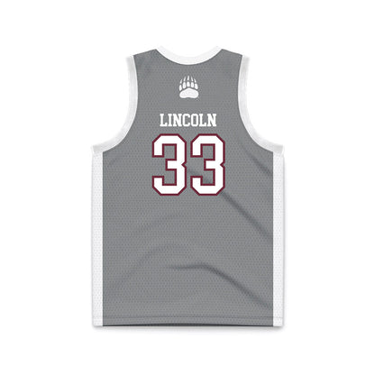 Montana - NCAA Women's Basketball : Adria Lincoln - Grey Basketball Jersey-1