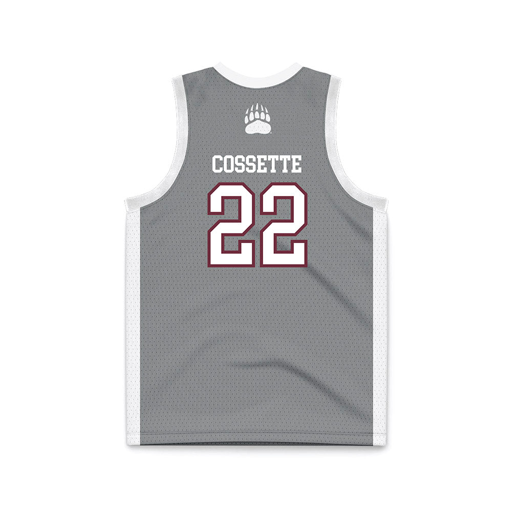 Montana - NCAA Women's Basketball : Ava Cossette - Grey Basketball Jersey-1