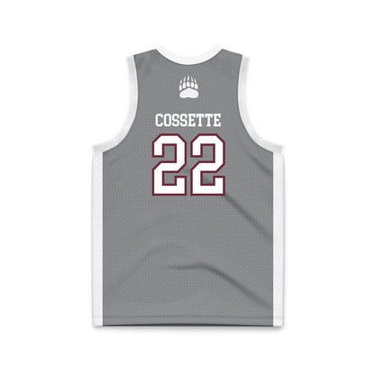 Montana - NCAA Women's Basketball : Ava Cossette - Grey Basketball Jersey-1