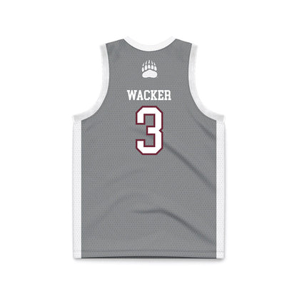 Montana - NCAA Women's Basketball : Draya Wacker - Grey Basketball Jersey-1