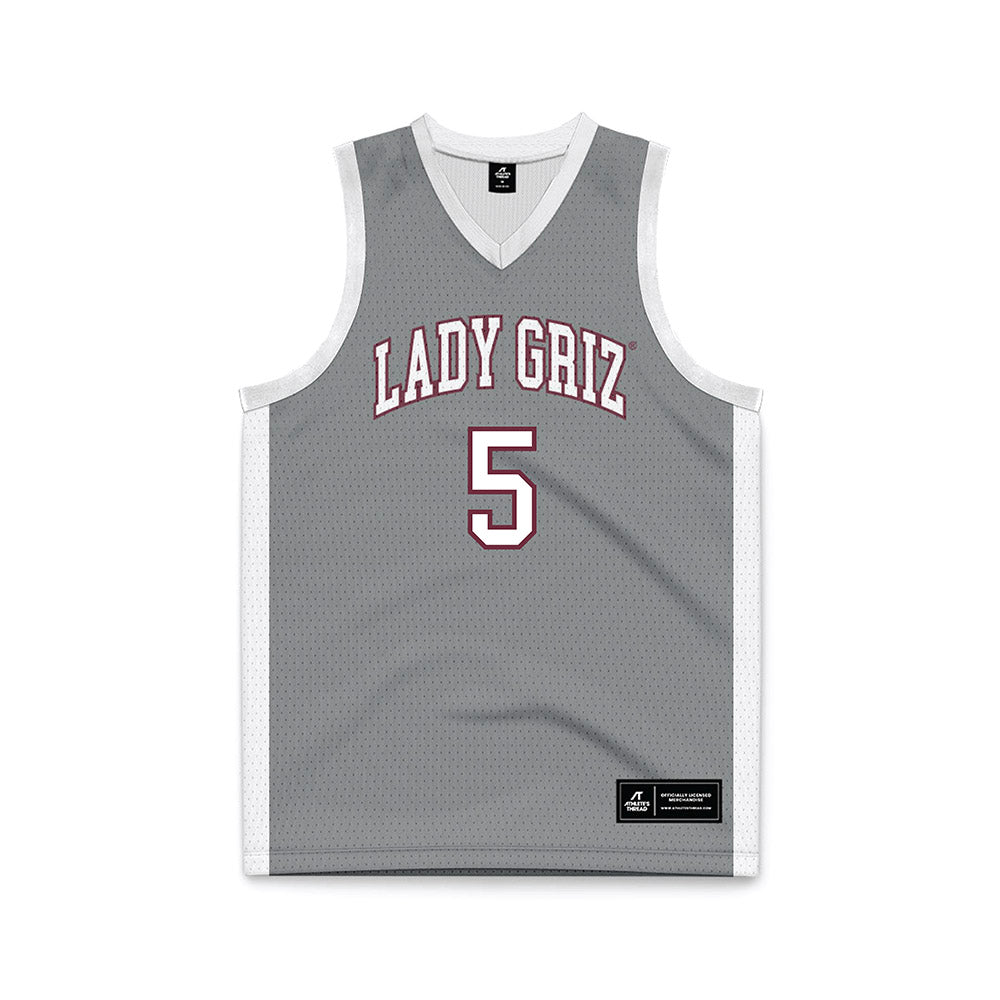 Montana - NCAA Women's Basketball : Kennedy Gillette - Grey Basketball Jersey-0