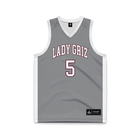 Montana - NCAA Women's Basketball : Kennedy Gillette - Grey Basketball Jersey-0