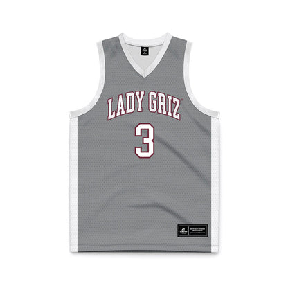 Montana - NCAA Women's Basketball : Draya Wacker - Grey Basketball Jersey-0