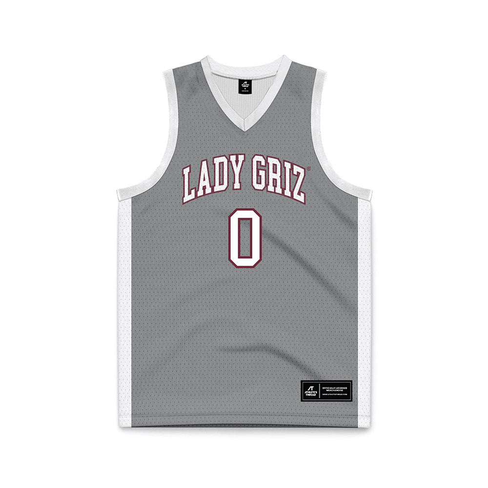 Montana - NCAA Women's Basketball : Zoey Washington - Grey Basketball Jersey-0