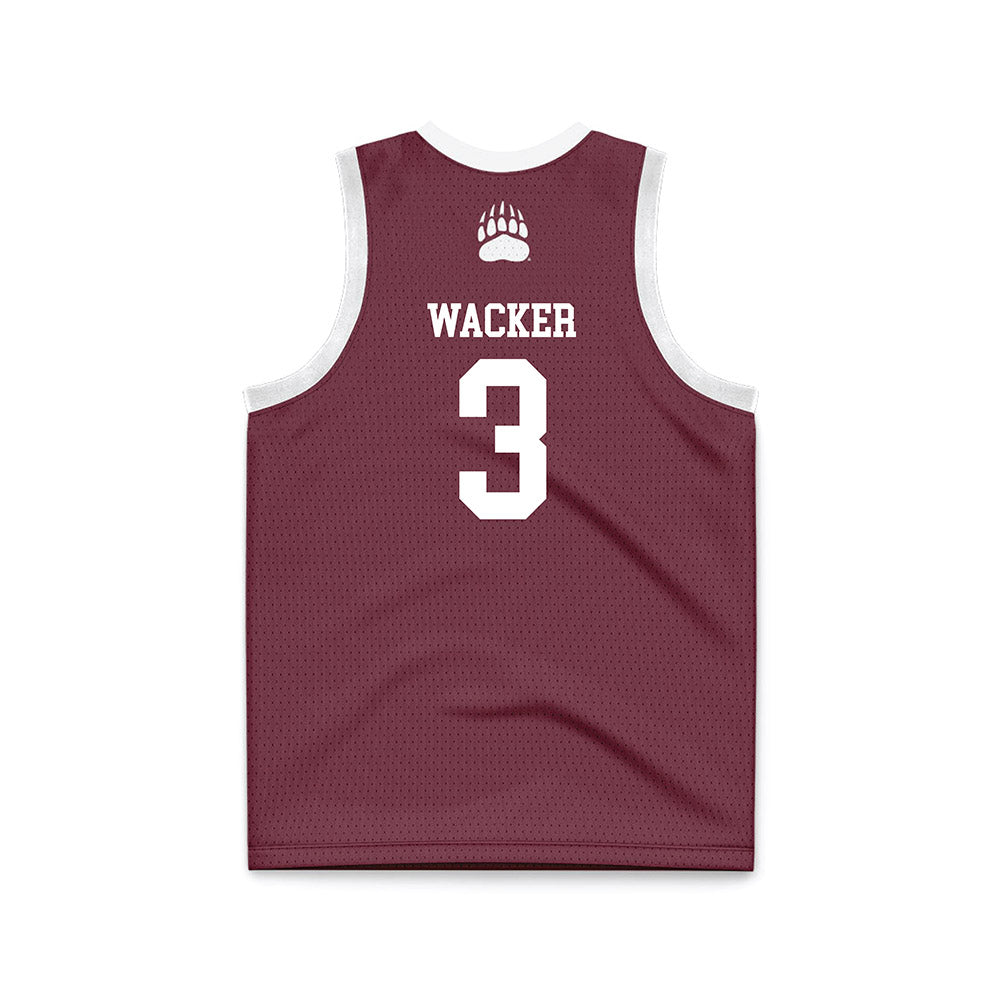 Montana - NCAA Women's Basketball : Draya Wacker - Maroon Basketball Jersey-1