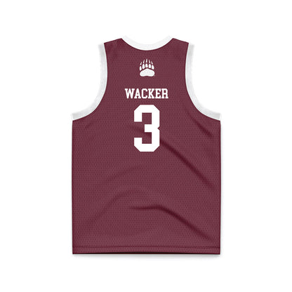 Montana - NCAA Women's Basketball : Draya Wacker - Maroon Basketball Jersey-1