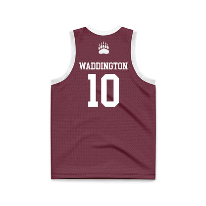 Montana - NCAA Women's Basketball : Avery Waddington - Maroon Basketball Jersey-1