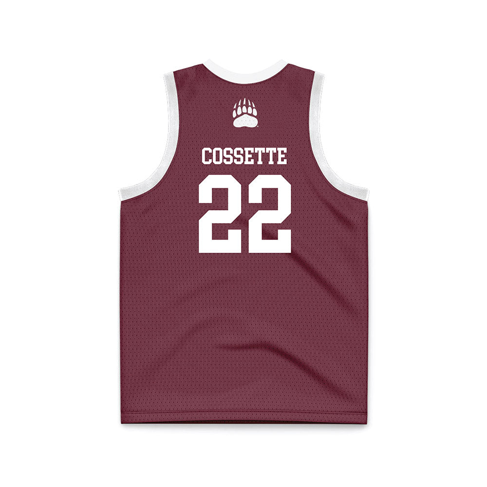 Montana - NCAA Women's Basketball : Ava Cossette - Maroon Basketball Jersey-1