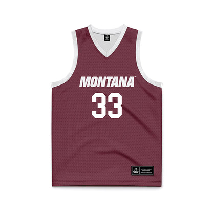 Montana - NCAA Women's Basketball : Adria Lincoln - Maroon Basketball Jersey-0