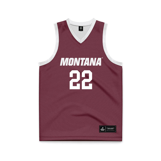 Montana - NCAA Women's Basketball : Ava Cossette - Maroon Basketball Jersey-0