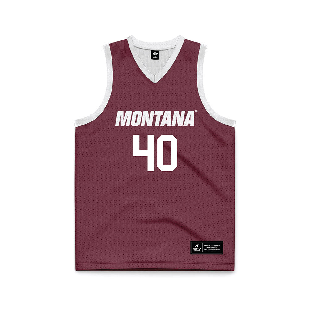 Montana - NCAA Women's Basketball : Danielle Bartsch - Maroon Basketball Jersey-0