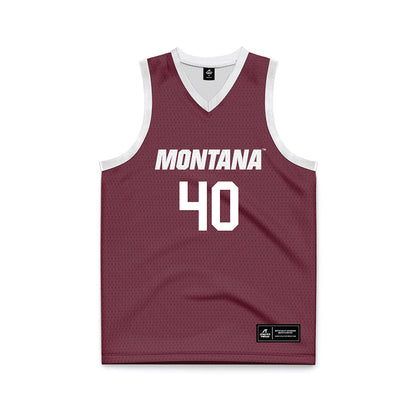 Montana - NCAA Women's Basketball : Danielle Bartsch - Maroon Basketball Jersey-0