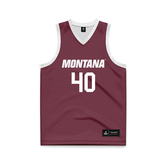 Montana - NCAA Women's Basketball : Danielle Bartsch - Maroon Basketball Jersey-0