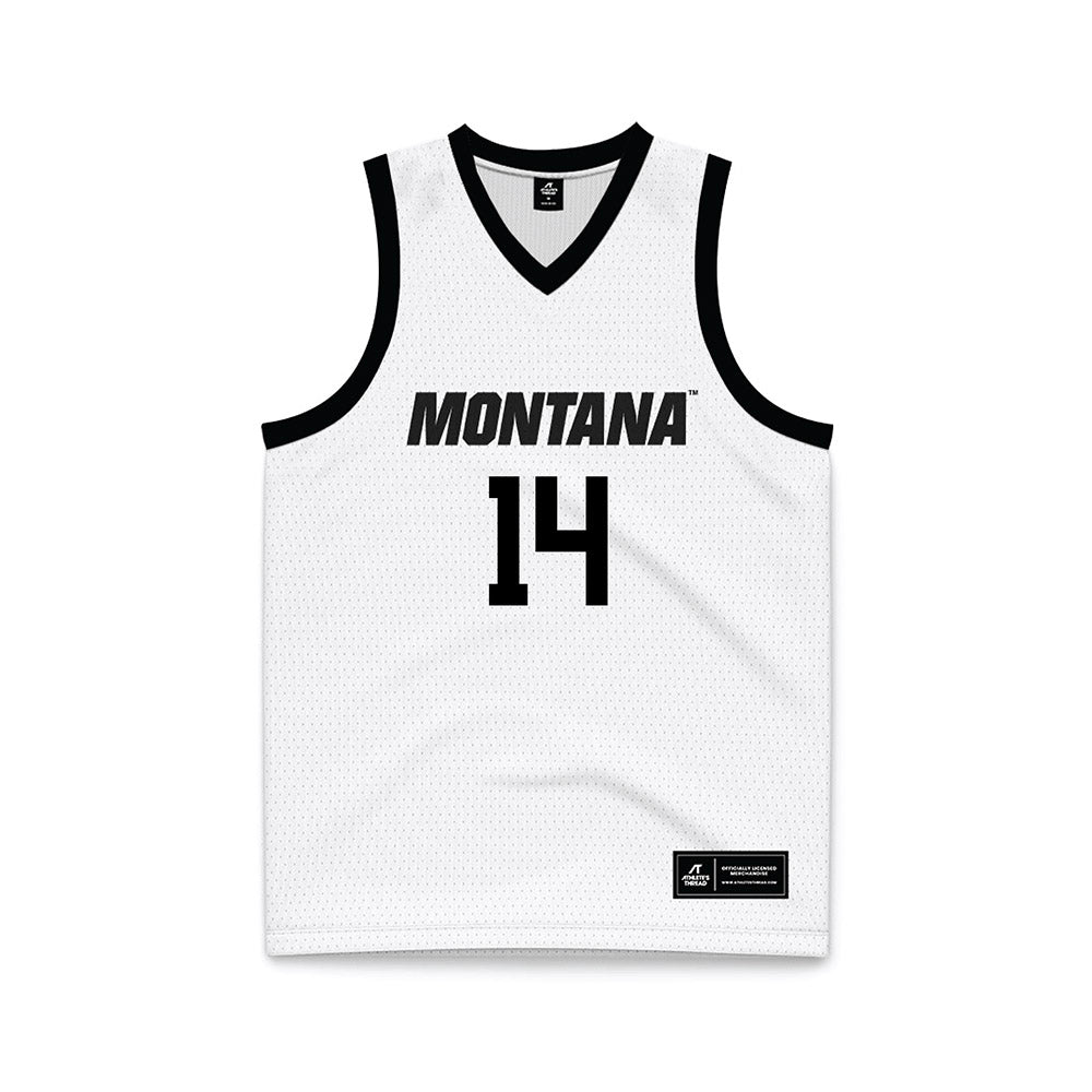 Montana - NCAA Women's Basketball : Lauren Dick - White Basketball Jersey-0