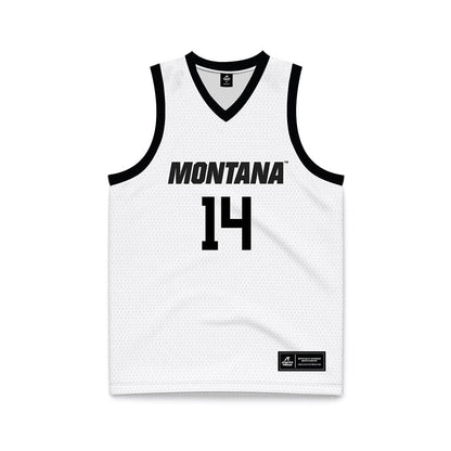 Montana - NCAA Women's Basketball : Lauren Dick - White Basketball Jersey-0