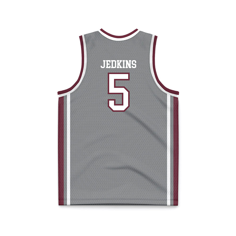 Montana - NCAA Men's Basketball : Amari Jedkins - Grey Basketball Jersey-1