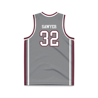 Montana - NCAA Men's Basketball : Te'Jon Sawyer - Grey Basketball Jersey-1
