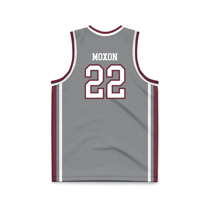 Montana - NCAA Men's Basketball : Luke Moxon - Grey Basketball Jersey-1