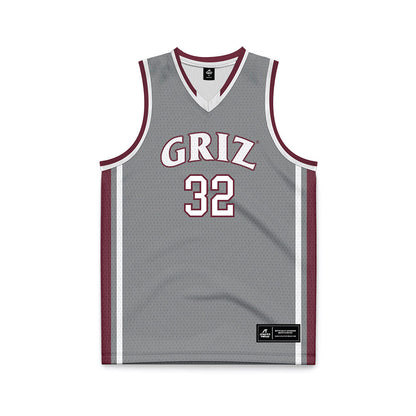 Montana - NCAA Men's Basketball : Te'Jon Sawyer - Grey Basketball Jersey-0